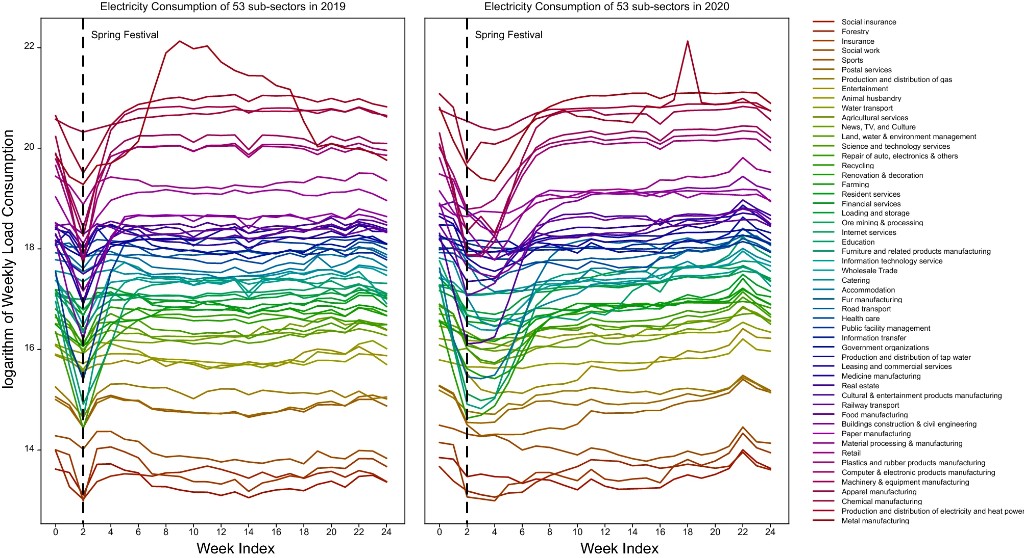 Electricity-Consumption Data Reveals the Economic Impact and Industry Recovery During the Pandemic